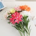 thumbnail image 4 of Hesroicy Non-Fading Lily Bouquet with 10 Soft Rubber Simulation Heads, Easy Care and No Watering Required for Aesthetic Decor and Wedding Decoration, 4 of 8