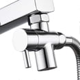 thumbnail image 1 of Brass Sink Valve Diverter Faucet Splitter 3 Way Faucet Diverter Valve, Sink Faucet Replacement Part M22 X M24, Chrome, Sba021c, 1 of 4