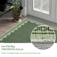 thumbnail image 4 of FairOnly Dark Green Modern Solid Color 2'x6'Runner Rug for Entrance Non Slip Washable Indoor Decor Rug for Hallway Bedroom Laundry, 4 of 5