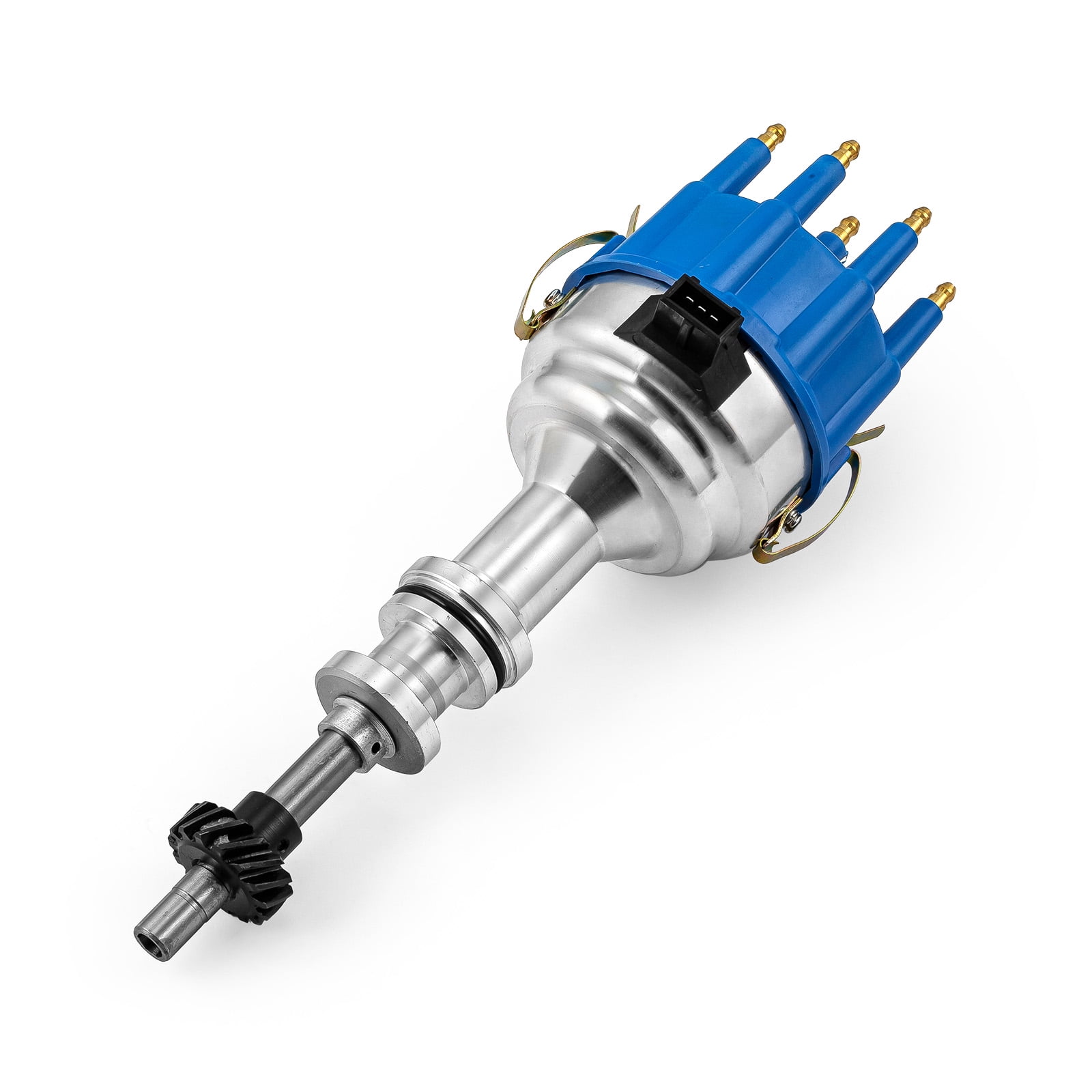 Speedmaster PCE376.1222.02 Compatible with Ford 351c Cleveland 460 8020 Series Pro Billet Ready to Run Distributor [Blue]