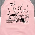 thumbnail image 3 of Peanuts - Snoopy Dancing - Toddler & Youth Girls Raglan Graphic T-Shirt, 3 of 5