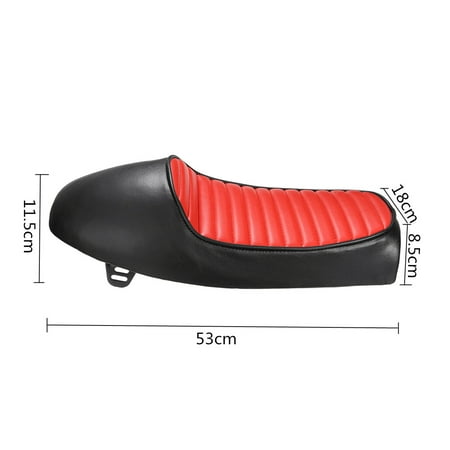 Universal MOTO Retro Vintage Red Hump Saddle Cafe Racer Seat Motorcycle Custom Cover racerseat Cushion For  CG125 Professional Design for Long Time