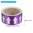 thumbnail image 2 of Uxcell Flow Arrow Tape, Polyethylene Pipe Marking Sticker, 2 inch x 33 ft, Purple/White, 2 of 5