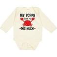 thumbnail image 3 of Inktastic My Poppy Loves Me Grandchild Boys or Girls Long Sleeve Baby Bodysuit, 3 of 5