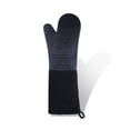 thumbnail image 1 of Billuyoard 1 pieza de guantes aislantes para horno, guante de silicona, guante de aislamiento largo y grueso, guante para hornear de algodón de 2 capas Herramientas y accesorios para hornear negro Billuyoard HA008774-01, 1 of 6