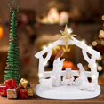thumbnail image 4 of Belén Interior Decoración Navideña Interior con Luces LED Decoración de Mesa Navideña Memoria (Pesebre de Figuras), 4 of 5