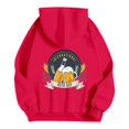 thumbnail image 5 of Women's Oktoberfest Printed Drop Shoulder Hoodie for Everyday Wear and Casual in Autumn/Winter Season Red 4XL, 5 of 7