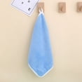 thumbnail image 1 of Nvzi Toallas de 6 piezas de 11,81 x 11,81 pulgadas, las toallas de mano se pueden colgar con toallas cuadradas, toallas ligeras de secado rápido para su baño (azul), 1 of 5
