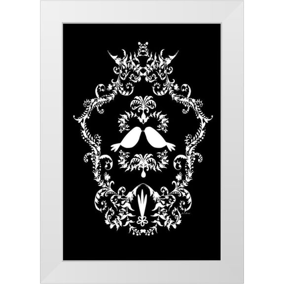 Murdock, Ramona 13x18 White Modern Wood Framed Museum Art Print Titled - Tweet Tweet