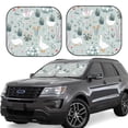 thumbnail image 6 of Kdxio Goose And Doodle Flowers Print 2-Piece Sun Shade Front Windshield - Foldable Car Front Window Sunshades For Most Sedans Suv Truck, 6 of 6
