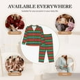 thumbnail image 7 of Lsque Mexican Leopard Serape Blanket Stripes Pattern Long Sleeve Pajama Set for Women - Soft 2-Piece Sleepwear and Loungewear Set with Pockets, Comfy Nightwear-X-Large, 7 of 7