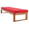 thumbnail image 4 of SAFAVIEH Solano Outdoor Patio Sunlounger, Natural/Red, 4 of 11