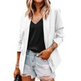 thumbnail image 2 of Vedolay Women's Business with Lined Double Suit Jacket with Pockets,White L, 2 of 5
