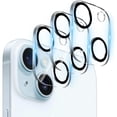thumbnail image 1 of 3 Pack Camera Lens Protector for iPhone 15 / iPhone 15 Plus, 9H Hardness Tempered Glass, Ultra HD, Anti-Scratch, Case Friendly [Does not Affect Night Shots], 1 of 7