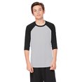 thumbnail image 1 of Y3229 ALO Y3229 YTH PERFORMNC BB TEE SP PLATA/ NEGRO S Todo Deporte Y3229, 1 of 1