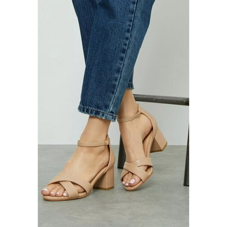 

Good For The Sole Womens Annie Plain Wide Block Heel Sandals