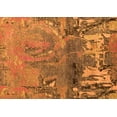 thumbnail image 1 of Ahgly Company Indoor Rectangle Abstract Orange Modern Area Rugs, 7' x 9', 1 of 4