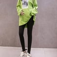 thumbnail image 1 of Fashion Women Solid Color Patchwork Comfortable Loose Adjustable Maternity Pants, 1 of 9