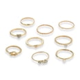 thumbnail image 2 of Qarigey Paquete de 9 anillos para mujer, juego de decoración de manos, joyería, anillos de vestir portátiles, accesorios para viajes, bodas, Ropa, zapatos y accesorios Miscelánea, 2 of 6
