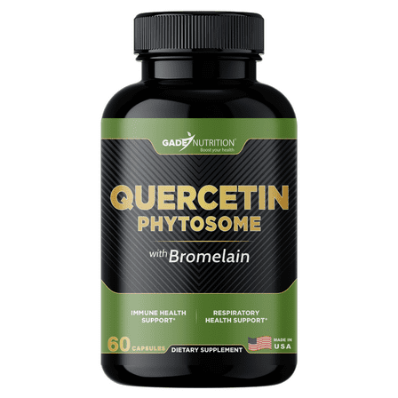 Gade Nutrition Quercetin Phytosome with Bromelain 2,400 GDU/g | Made in the USA