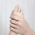 thumbnail image 3 of Dainty Star Promise Rings Set for Women Men S925 Sterling Silver Crystal Cz Matching Couple Open Adjustable Luck Star Him And Her Finger Band Ring Anniversary Statement Jewelry Gift, 3 of 6