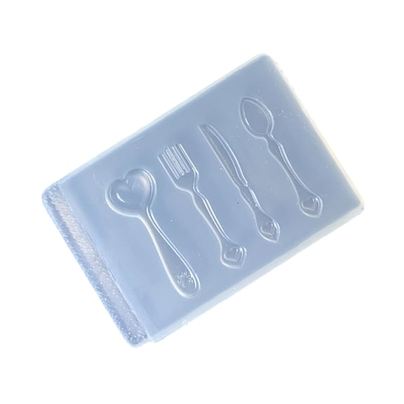 Jesscasday Professional Grade Cutlery Shaped Mold Silicone Fork Spoon Crafts Mould For Unique Kitchen Decorations Jewelry