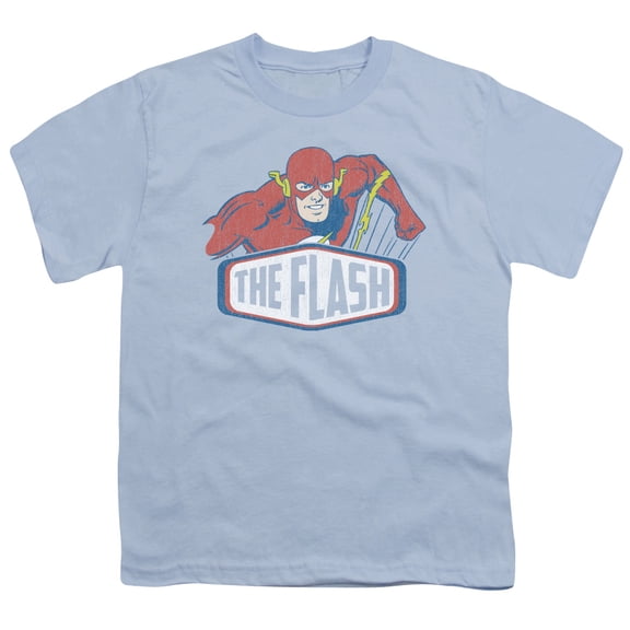 DC Comics Men's  Flash Sign T-shirt Blue