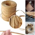 thumbnail image 2 of 200M Paper Raffia Ribbon Cord Craft Twine Rope String Tag Hanging Raffia Craft DIY Chocolate, 2 of 8