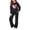 Black, variant on Girls Sequin Heart Sweatsuit Set - Pullover Sweatshirt and Jogger Sweatpants, 2 Piece Outfit (White, 7-8 Years)