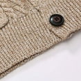 thumbnail image 5 of Lopecy-Sta Fall Sweaters for Men Casual Wool Blend Long Sleeve Shawl Collar Buttons Down Cable Knit Cardigan Sweater, 5 of 9