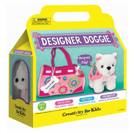 Creativity for Kids My First Designer Doggie - Child, Beginner, Preschool Craft Kit for Boys and Girls