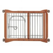 Richell Pet Sitter Pet Gate, 21" H, Brown