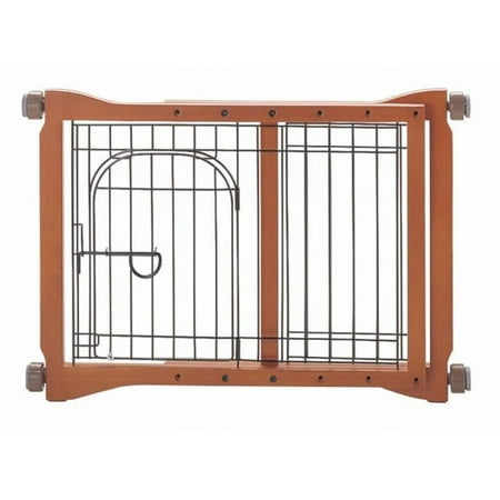 Richell Pet Sitter Pet Gate, 21" H, Brown