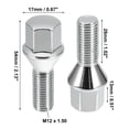 thumbnail image 6 of Unique Bargains M12 x 1.5 Wheel Bolts Taper 60° Taper Seat 17 mm Shank Wheel Bolts Lug Nuts Chrome Wheel Studs Set 8pcs, 6 of 6