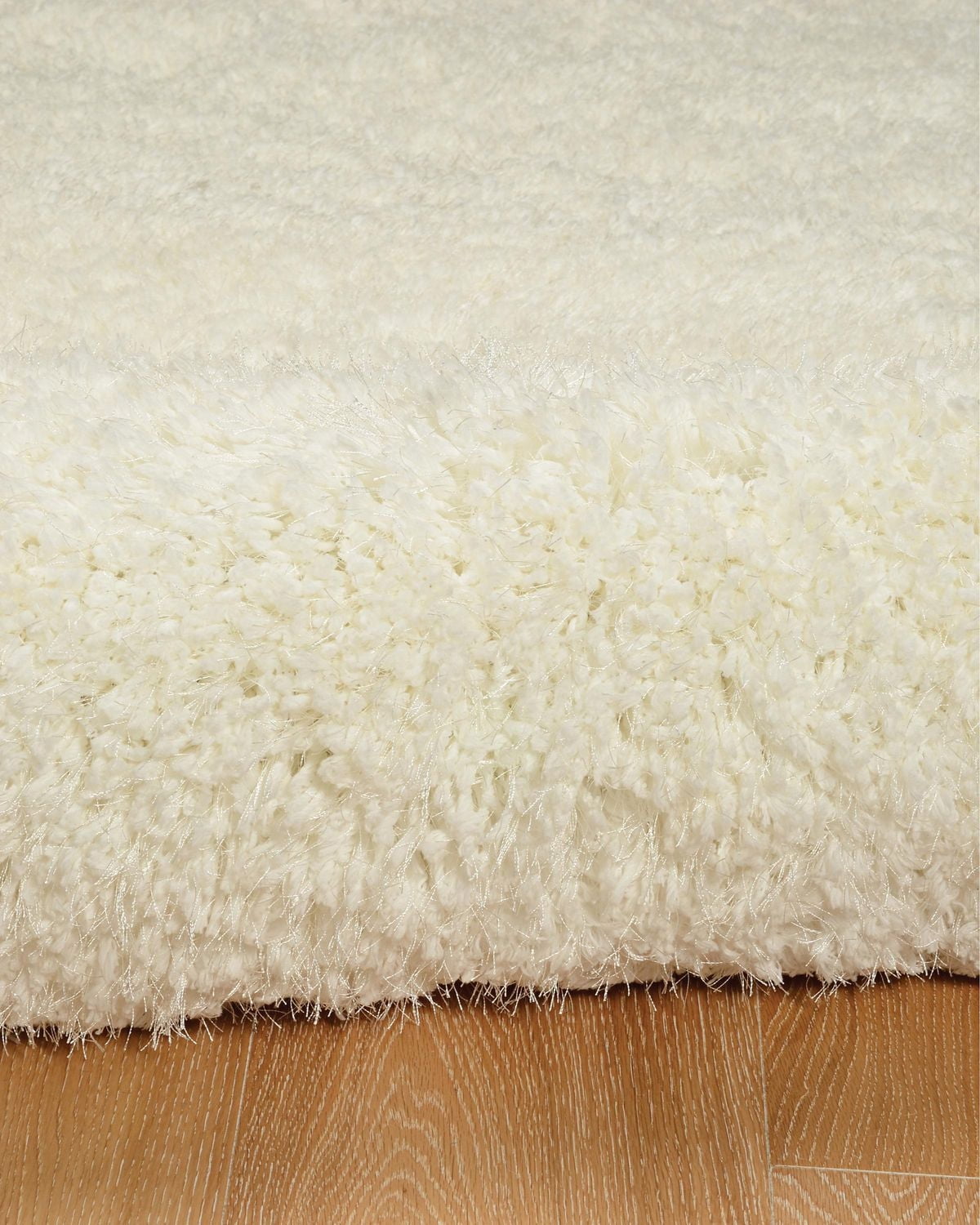 Tapis Shaggy Pastel blanc de 8 pi. x 10 pi.
