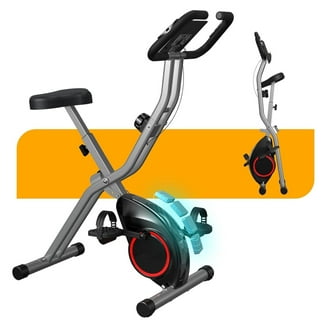 FITNATION Foldable Stationary Exercise Bike, Upright and Recumbent