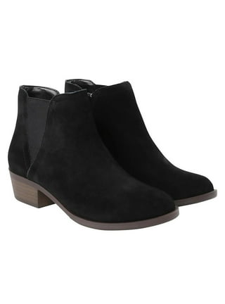 Kensie natthan suede heeled booties sale