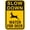 Warning Sign 5, variant on Warning Sign - Slow Down Watch for Deer - 8"x12" Aluminum Rust-Proof Caution Sign, Wildlife Safety Decor for Streets Woods Areas Outdoor