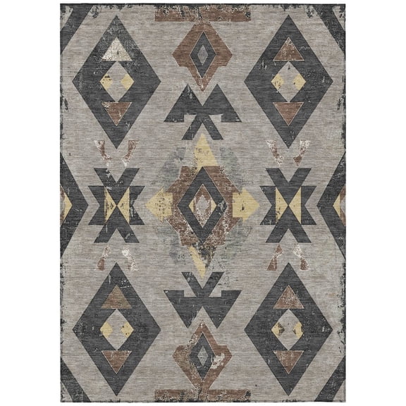 Dalyn Rugs Machine Washable Indoor/Outdoor Chantille Taupe 2'6" x 3'10" Rug