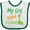 White and Green, variant on Inktastic My Gigi Said I Could Grandson Dinosaur Boys Baby Bib