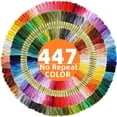 thumbnail image 2 of Madejas de costura de hilo de bordar de 8/12/50/100/150/200/250/447 colores, 2 of 4