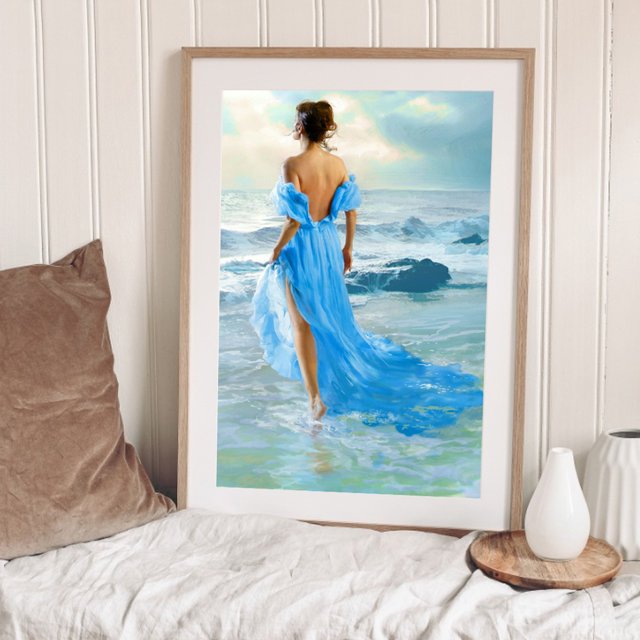 Cuadros Decorativos Elegante mujer espalda sin marco cuadro pintura al óleo por números cuadro pintado a mano Ndcxsfigh Nuevos Originales