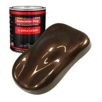 Restoration Shop - Mahogany Brown Metallic Acrylic Lacquer Auto Paint - Gallon Paint Color Only - Professional Gloss