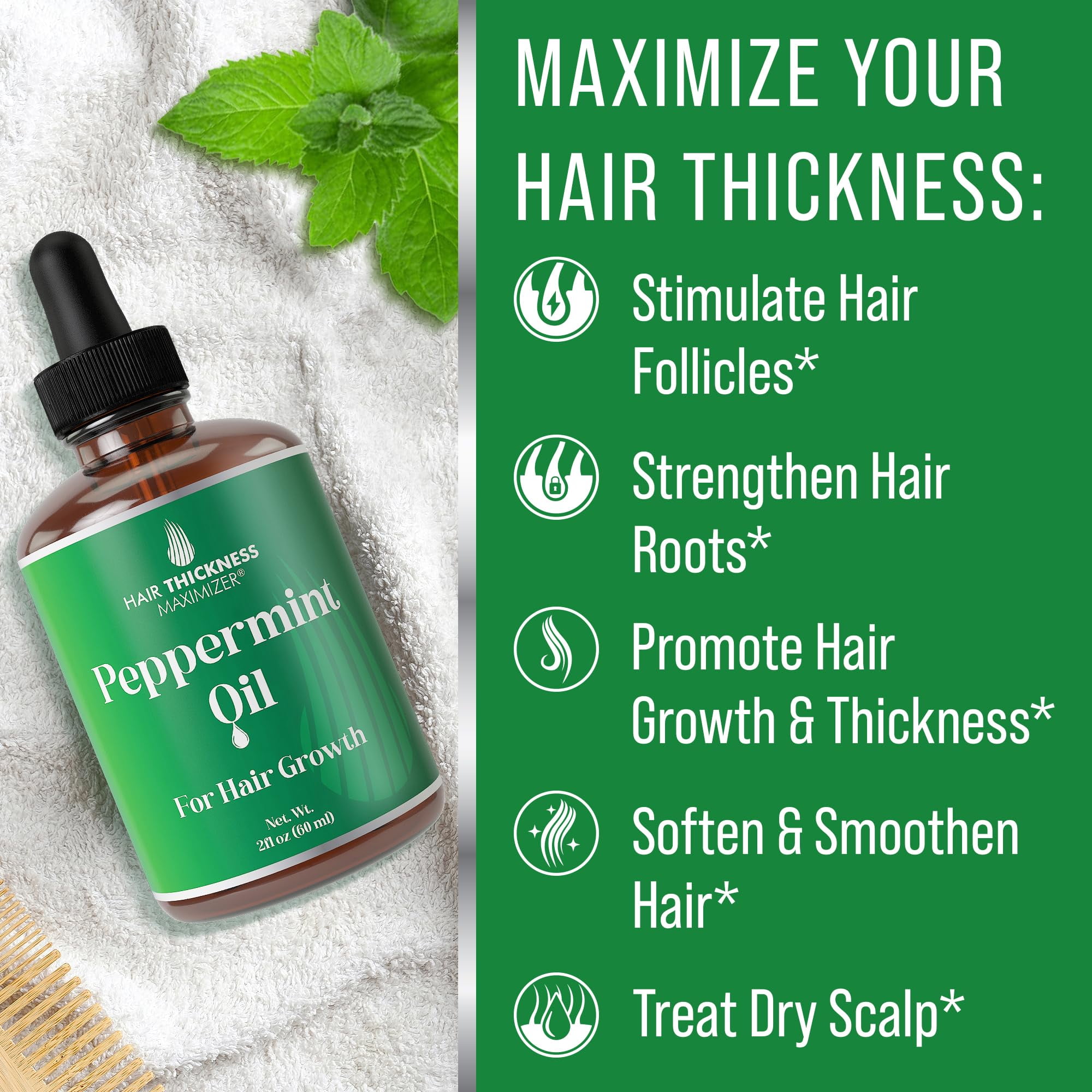 Peppermint hair growth discount