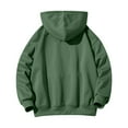 thumbnail image 6 of Felirenzacia Big and Tall Men's Hoodie, Casual 0.9Lbs Soft Plus Size Hooded Sweatshirt with Drawstring Kangaroo Pockets,Army Green,2XL (10), 6 of 8