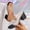 Black, variant on Women's Block Heeled Sandals Chunky Heels Square Open Toe Slip on Backless Mules Heeled Slippers Dressy Party Prom Wedding Shoes Orange 7(39)