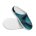 thumbnail image 3 of Rateoe Blue Viper Snake1 Print Women's Men's Cotton Knit Slippers Lightweight Memory Foam Indoor House Shoes with Anti-Skid Sole-37/38, 3 of 7