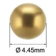thumbnail image 2 of Uxcell Bearing Balls Metric Brass Precision Balls 4.45mm, 2 of 5