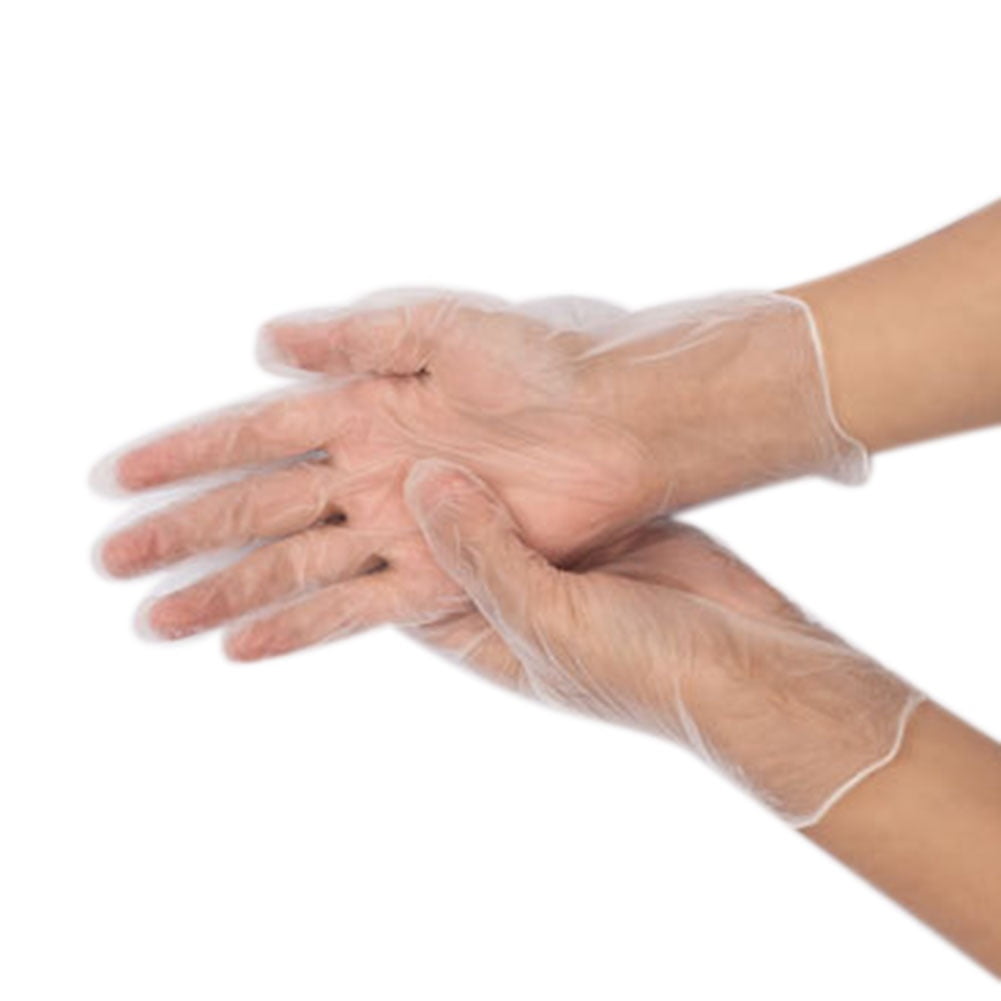 100PCS Disposable Latex Gloves Powered Nitrile Examination Medical