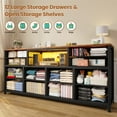 thumbnail image 5 of Afuhokles 12 Drawer Dressers for Bedroom with Power Outlets, 55 inch Entertainment Center, Media Console Table up to 65 inch TVs, Brown, 5 of 8
